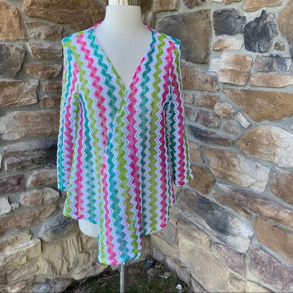Ruby Rd. Open Front Knit Colorful Cardigan - Picture 4 of 16